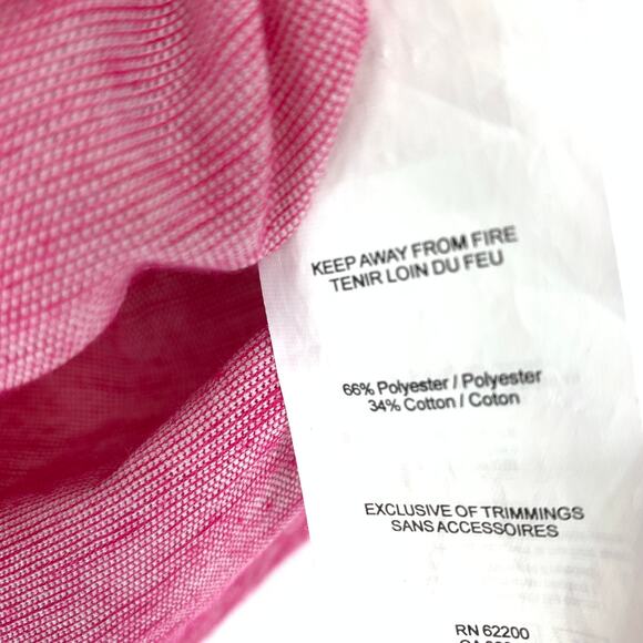 Puma Women's Size Large Cutout Back 3/4 Sleeve Top Pink Orange Logo - Picture 7 of 7